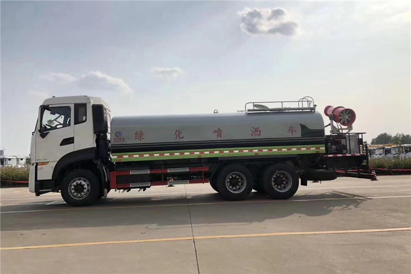 東風(fēng)天龍后八輪20噸噴霧車，國六綠化噴灑車